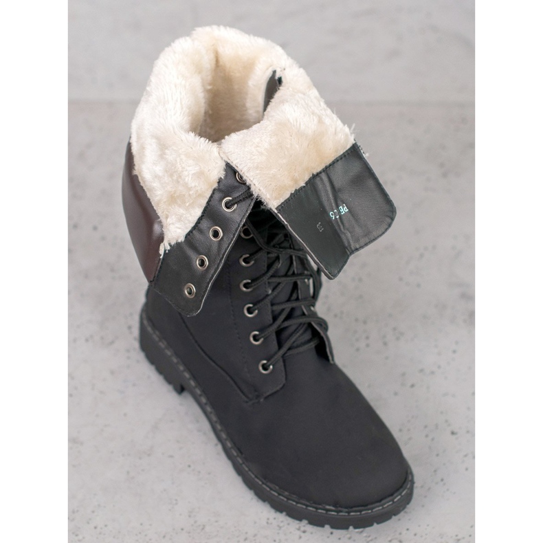 Seastar Stivali stringati caldi nero 1