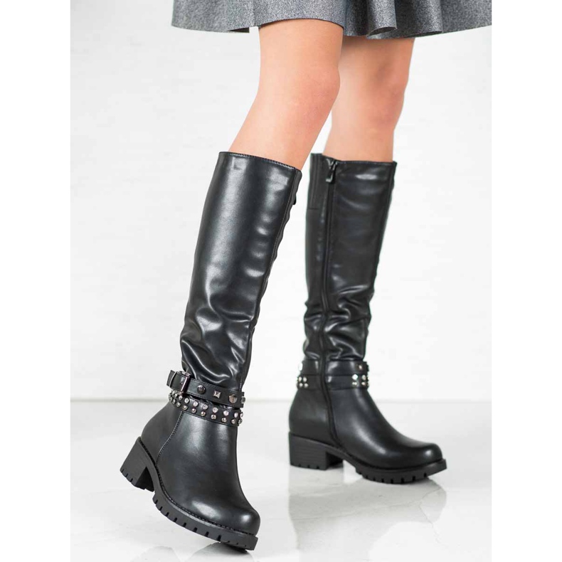 Nio Nio Stivali con piattaforma nero 2