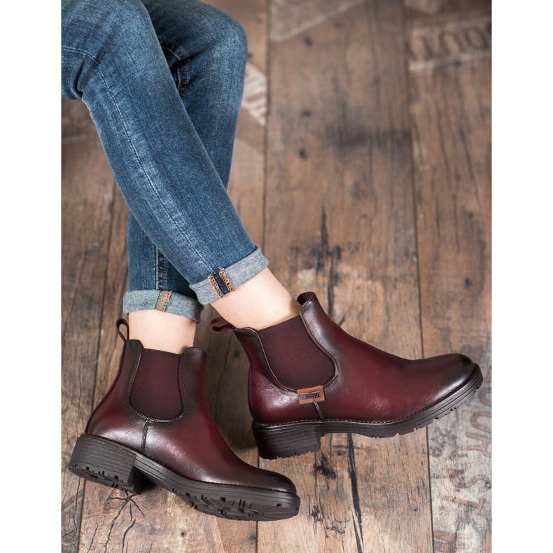 VINCEZA stivaletti Chelsea bordeaux rosso 2