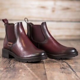 VINCEZA stivaletti Chelsea bordeaux rosso 1
