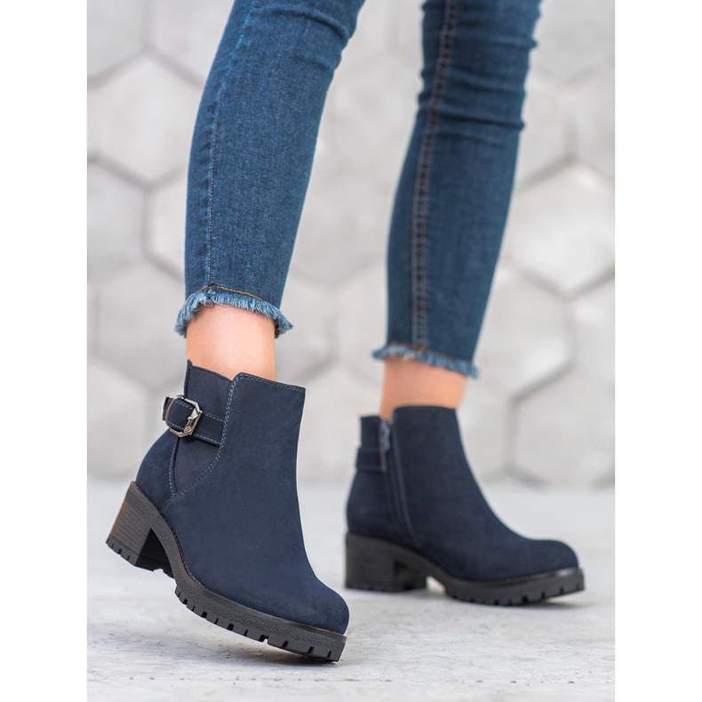 J. Star Stivali in camoscio blu navy 2