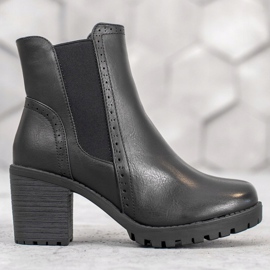 J. Star Stivali slip-on sulla piattaforma nero 1