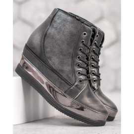 Sergio Leone Scarpe da ginnastica argento grigio 1