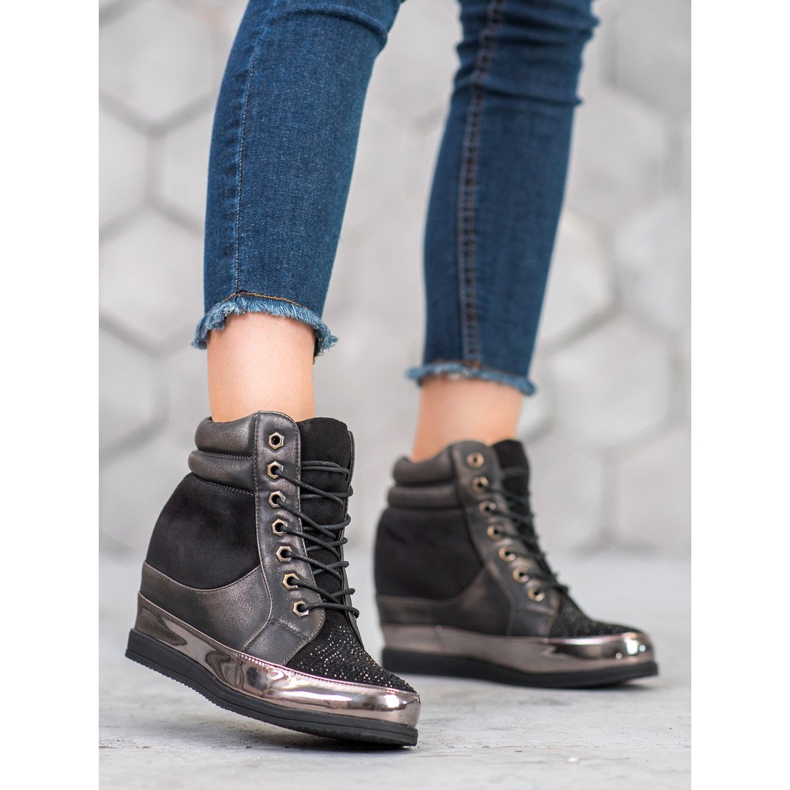 Sergio Leone Sneakers Con Cristalli nero 1