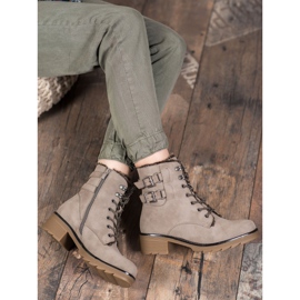 Sergio Leone Stivali stringati caldi marrone 2