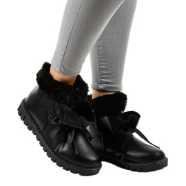 Sneakers nere isolate con cerniera 428-6 nero 1