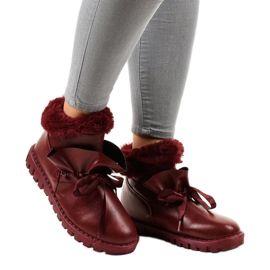 Calde sneakers bordeaux con cerniera 428-6 rosso 1