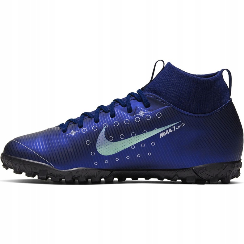 Scarpa da calcio Nike Mercurial Superfly 7 Academy Mds Tf Jr BQ5407 401 blu navy blu navy 2