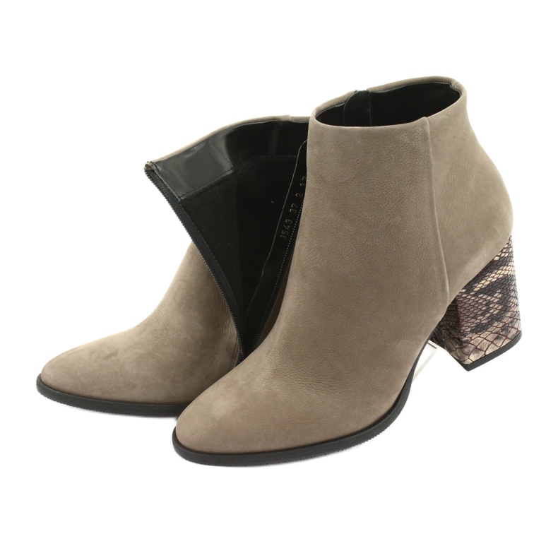 Kaniowski 3543 stivali da donna beige 5