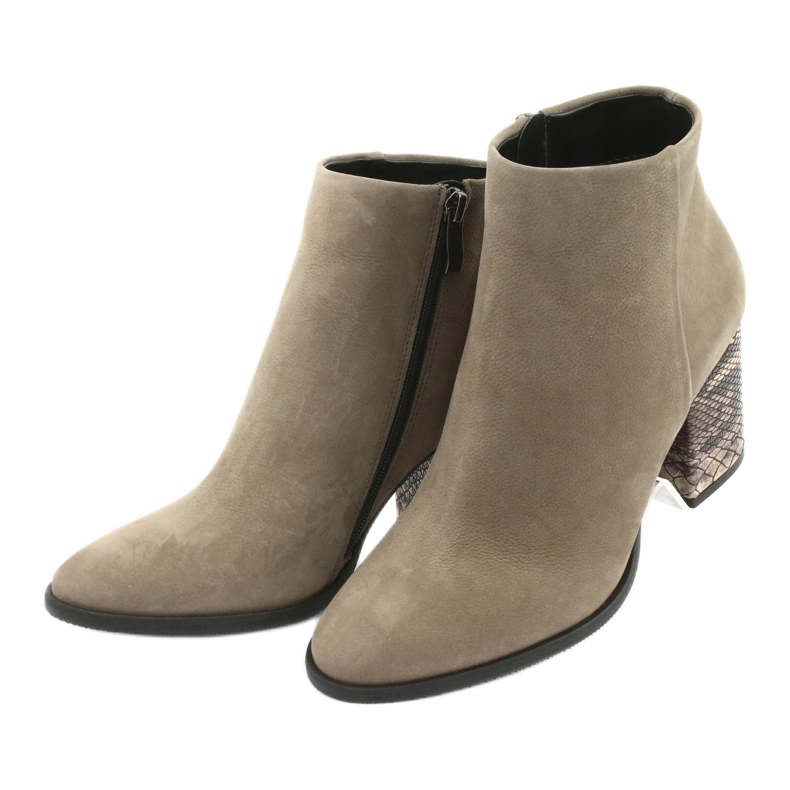 Kaniowski 3543 stivali da donna beige 3