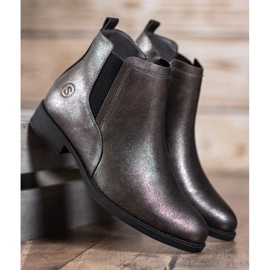 Sergio Leone Stivaletti Chelsea argento grigio 1