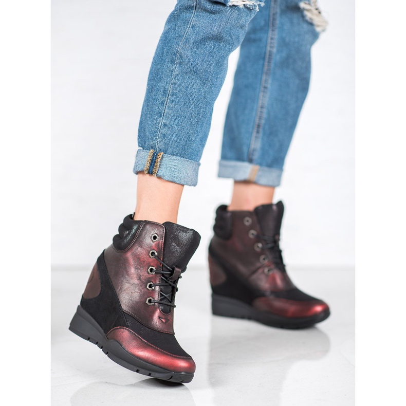 Sergio Leone Sneakers bordeaux rosso 1