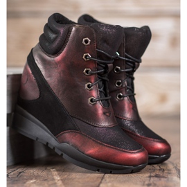 Sergio Leone Sneakers bordeaux rosso 2