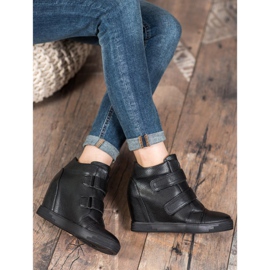 Sergio Leone Sneakers in ecopelle nero 2