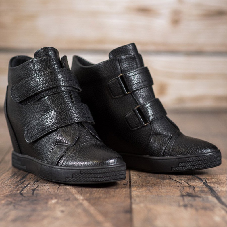 Sergio Leone Sneakers in ecopelle nero 1
