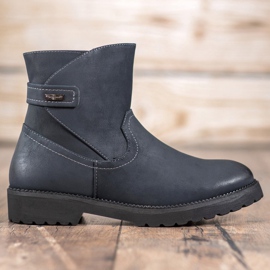 Sergio Leone Comodi stivali blu navy multicolore 1