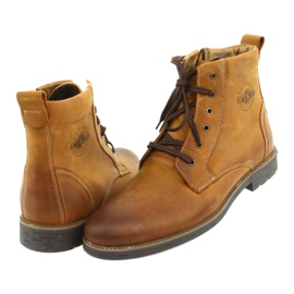Stivaletti con tacco alto sulla cerniera Crazy Sunny Riko 884 marrone giallo 4
