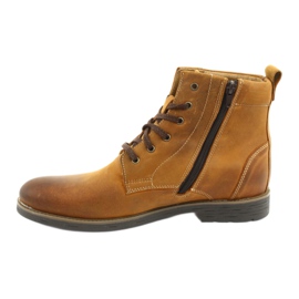 Stivaletti con tacco alto sulla cerniera Crazy Sunny Riko 884 marrone giallo 2