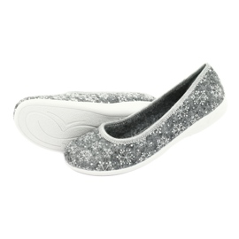Pantofole in feltro Adanex 24213 fiocco di neve bianco grigio 4