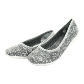 Pantofole in feltro Adanex 24213 fiocco di neve bianco grigio 3