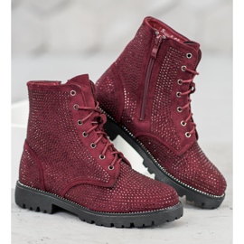 Sweet Shoes Stivali in camoscio bordeaux rosso 2