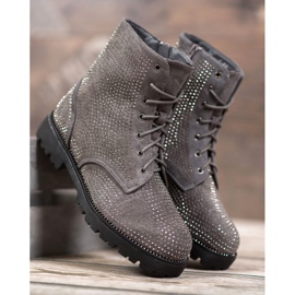 Sweet Shoes Stivali in camoscio grigio 1