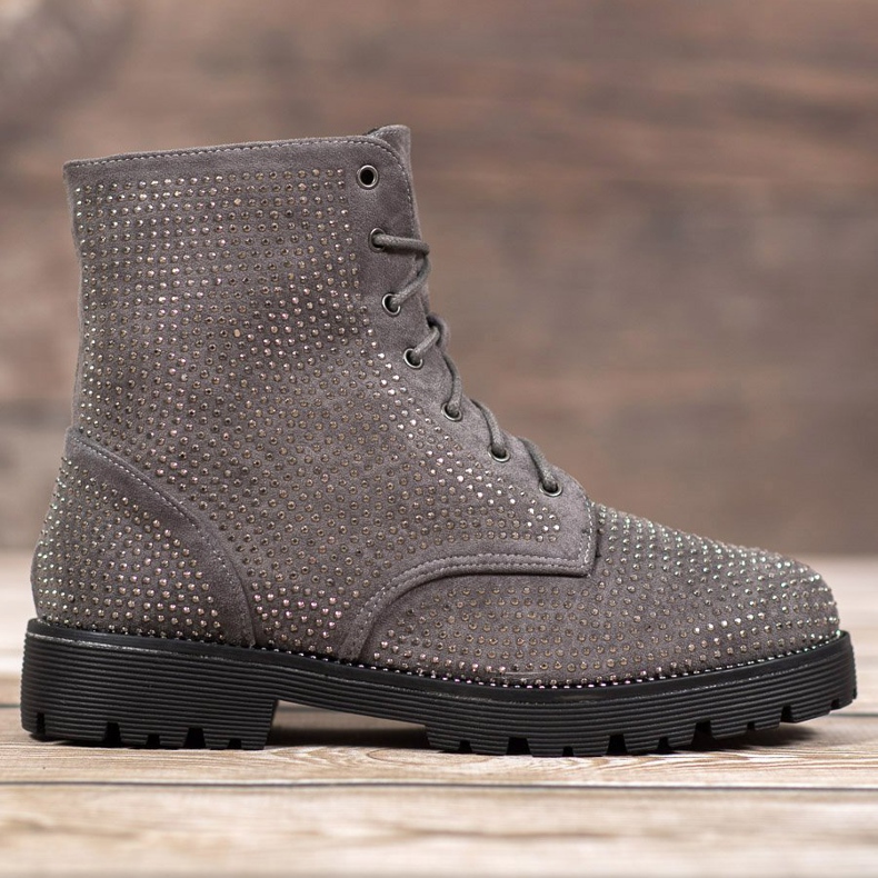 Sweet Shoes Stivali in camoscio grigio 2