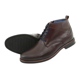 Stivali in pelle sulla cerniera Nikopol 702 marrone 5