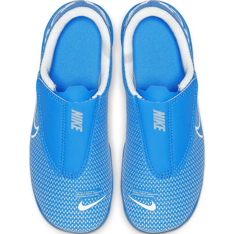 Nike Mercurial Vapor 13 Club Mg PS (V) Jr AT8162 414 scarpe da calcio blu blu 1