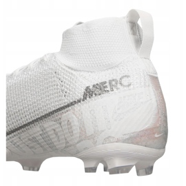 Nike Superfly 7 Elite Fg Jr AT8034-100 scarpe da calcio bianca bianca 1