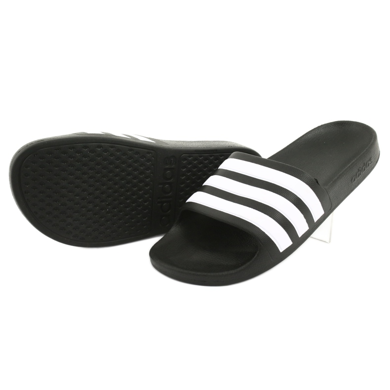 Ciabatte Adidas Adilette Aqua K Jr F35556 bianco nero 4