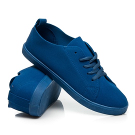 SDS Sneakers con lacci blu 1