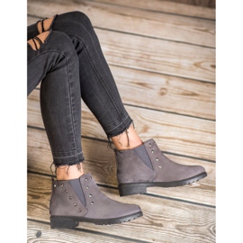 SHELOVET Stivali Con Borchie grigio 1
