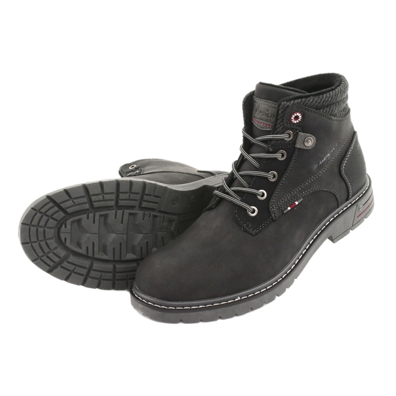 American club RH35 stivali neri da uomo nero 4
