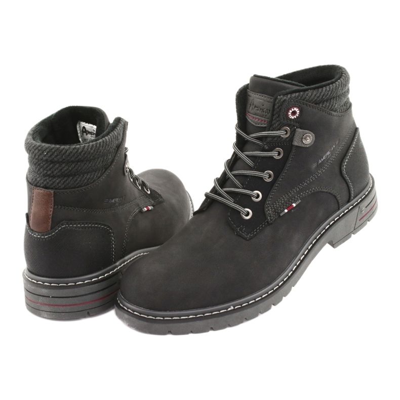 American club RH35 stivali neri da uomo nero 5