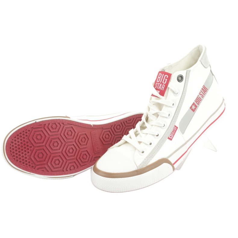 Sneakers uomo Big Star 174080 bianche bianca 5