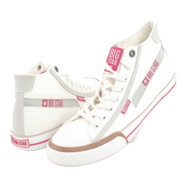Sneakers uomo Big Star 174080 bianche bianco 4