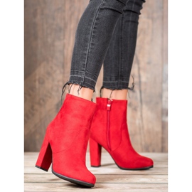 SHELOVET Stivali sexy in pelle scamosciata rosso 1