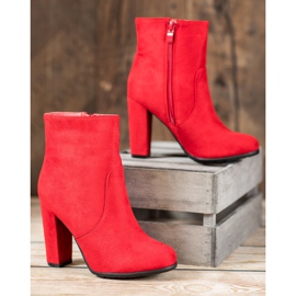 SHELOVET Stivali sexy in pelle scamosciata rosso 2