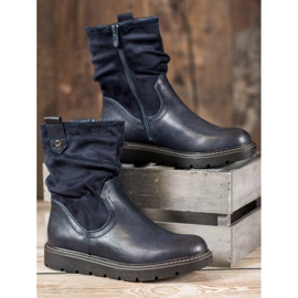 Ideal Shoes Lavoratori sulla piattaforma blu 2