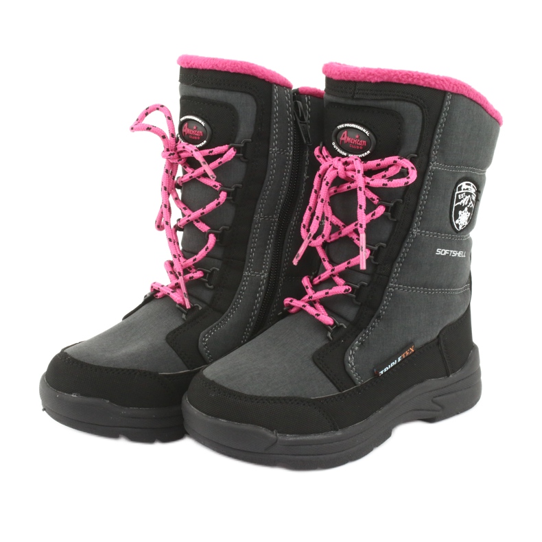 Doposci con membrana grigia American club SN13 nero rosa grigio 3