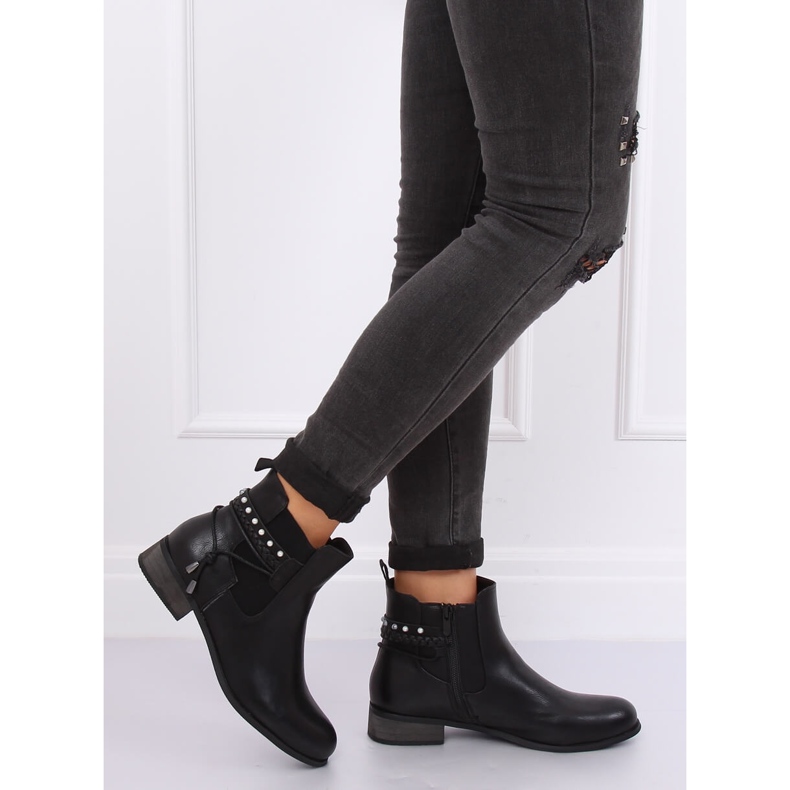 Stivaletti Chelsea neri da donna 846 Black nero 1