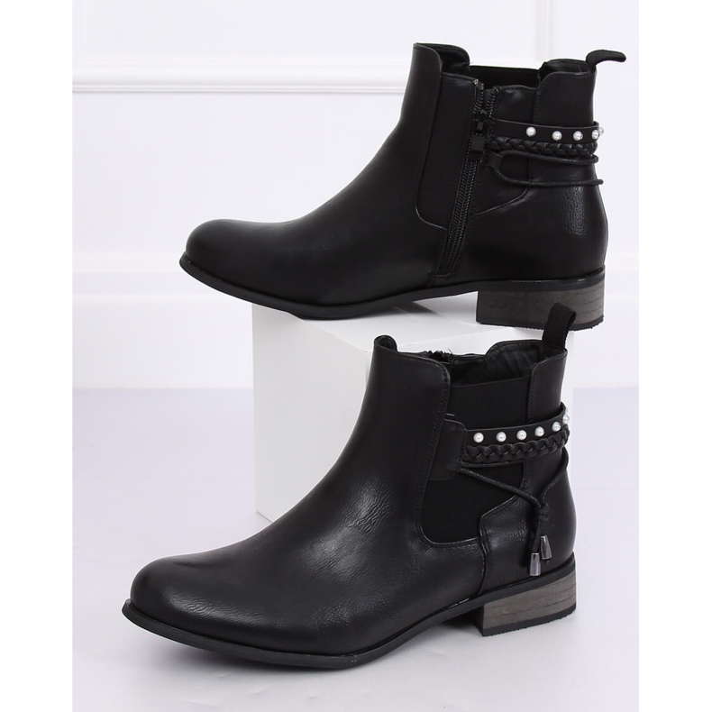 Stivaletti Chelsea neri da donna 846 Black nero 2
