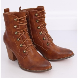 Stivali stringati cammello 3698 Camel marrone 2
