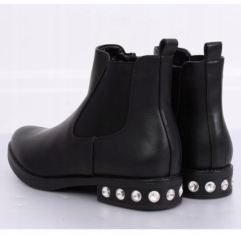 Stivaletti Chelsea neri da donna 7669 Black nero 1