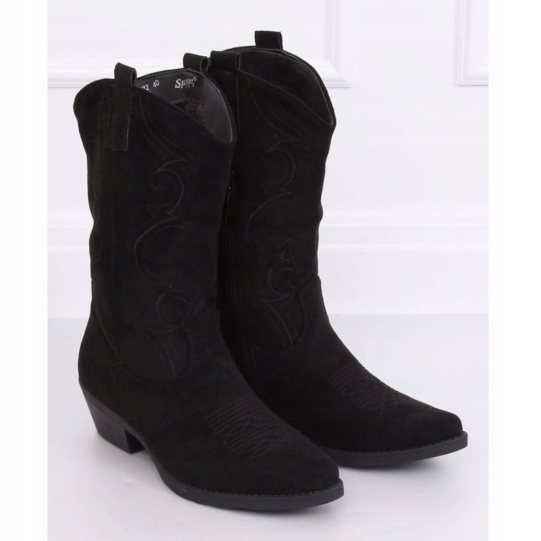 Stivali da cowboy neri da donna NC972 Black nero 1