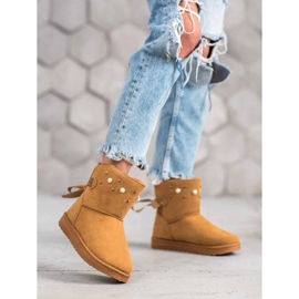 SHELOVET Mukluki con perline beige 2