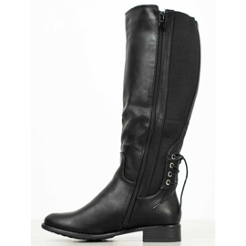 SHELOVET Stivali in ecopelle nero 1