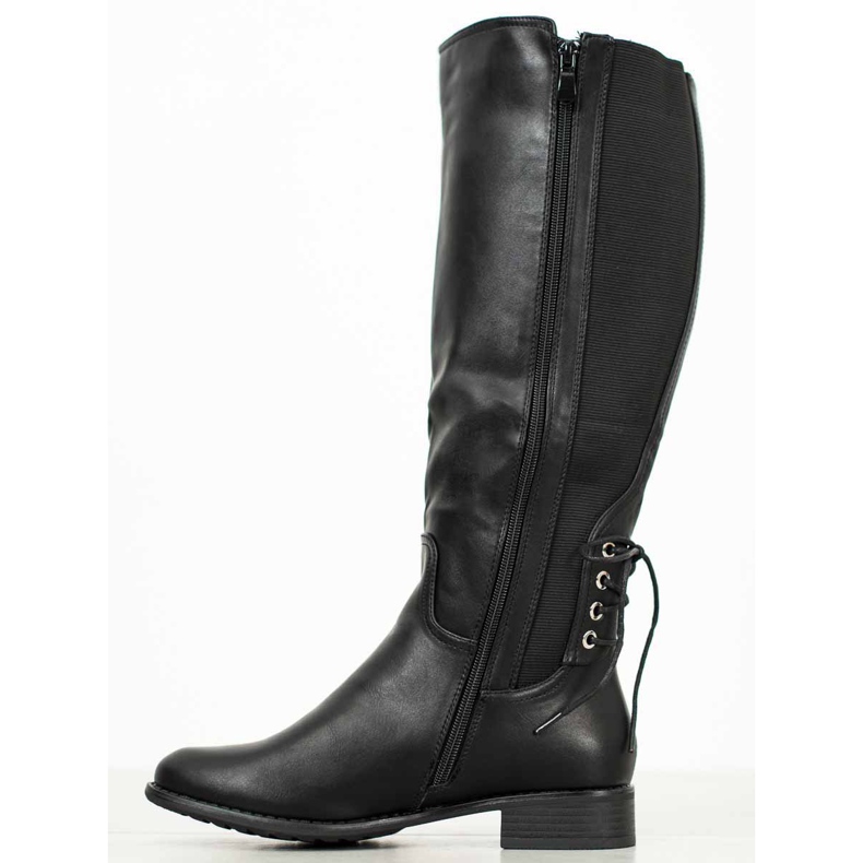 SHELOVET Stivali in ecopelle nero 1