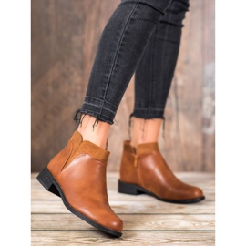 Small Swan Stivali casual in cammello marrone 2